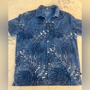 Tommy Bahama Navy Tropical Print Shirt